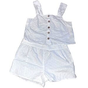 Tabitha Webb eyelet two piece lounge set